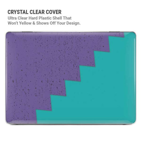 Purple Turquoise Zig Zag MacBook Pro 14in (2021-24) Case plus Skin